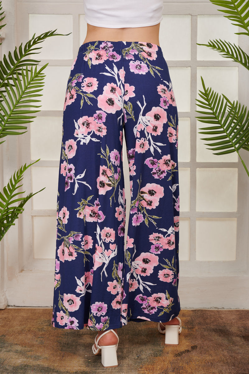 Flower print best sale palazzo pants